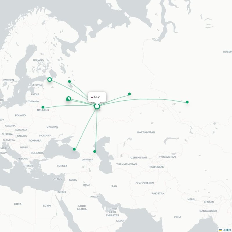 ULV - MSQ route map