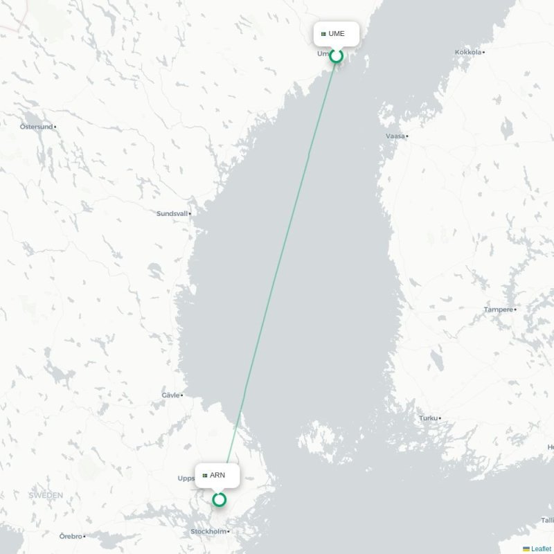 UME - ARN route map