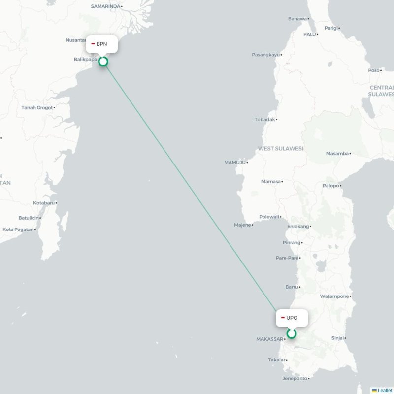 UPG - BPN route map