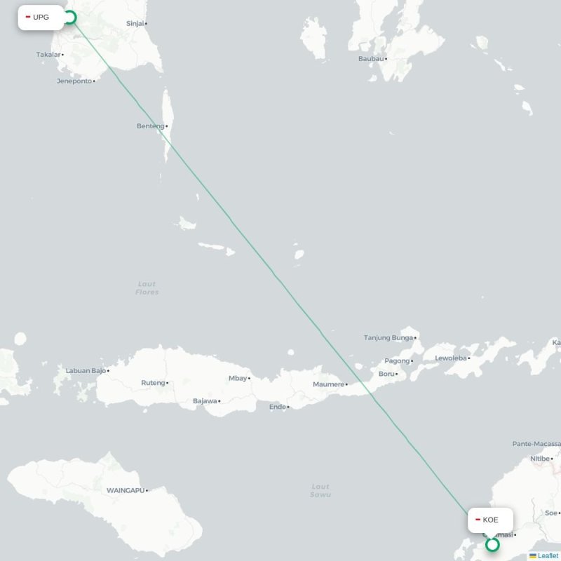 UPG - KOE route map