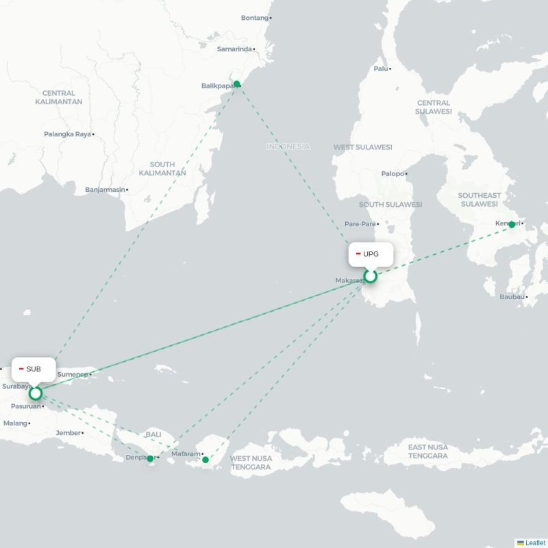 UPG - SUB route map