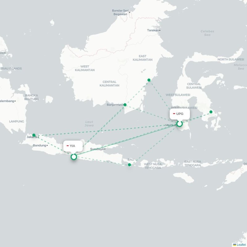UPG - YIA route map