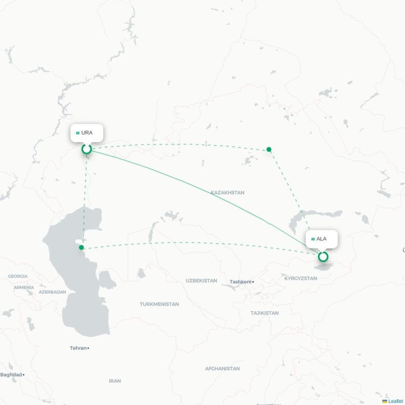 URA - ALA route map