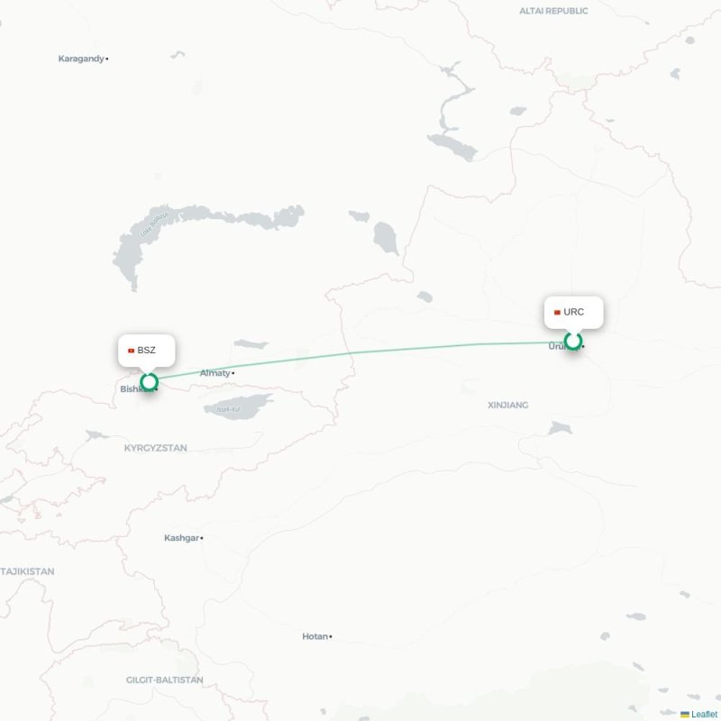URC - BSZ route map