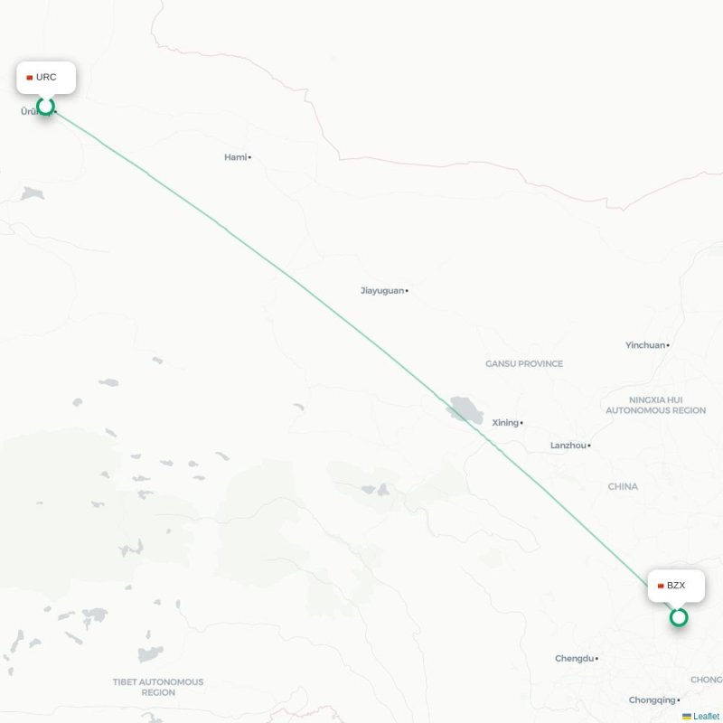 URC - BZX route map