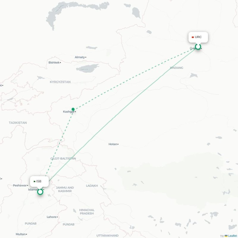 URC - ISB route map