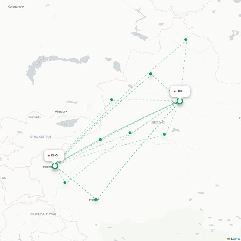 URC - KHG route map