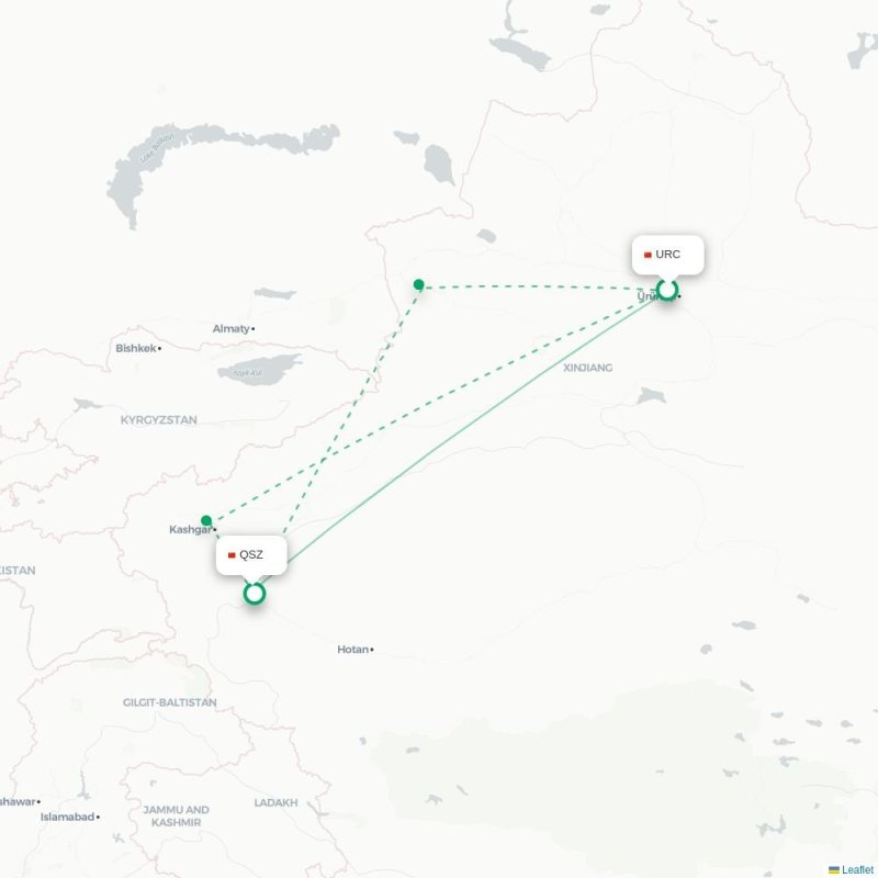 URC - QSZ route map