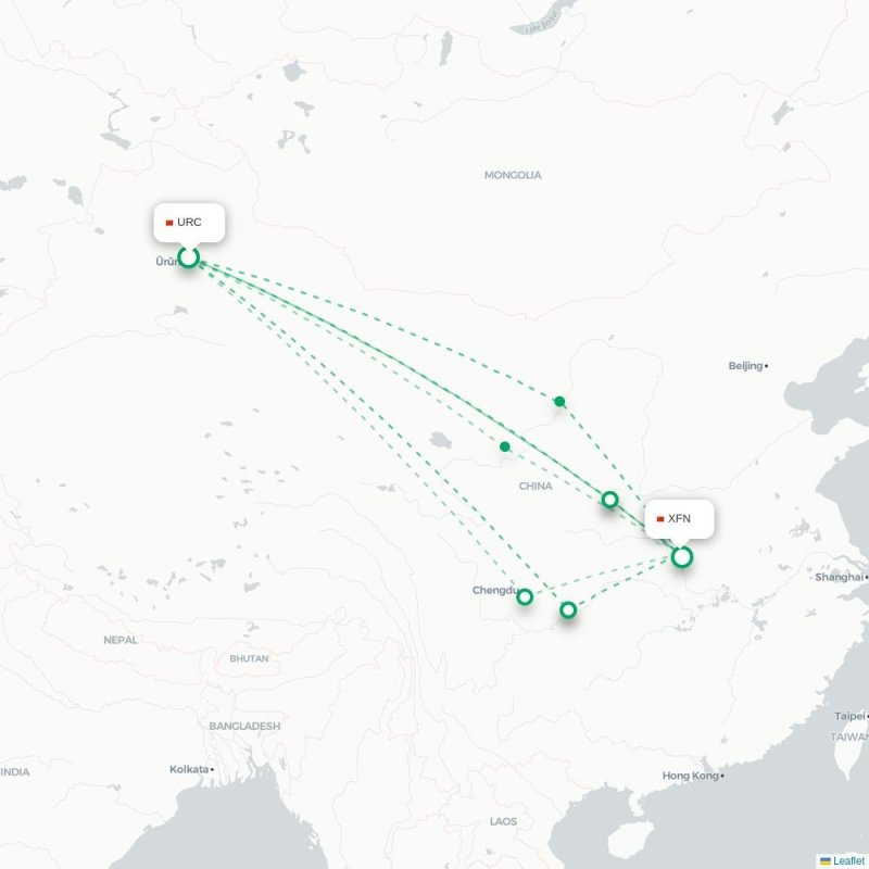 URC - XFN route map