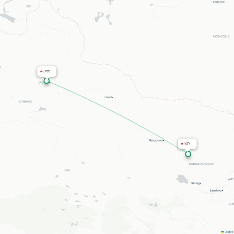 URC - YZY route map