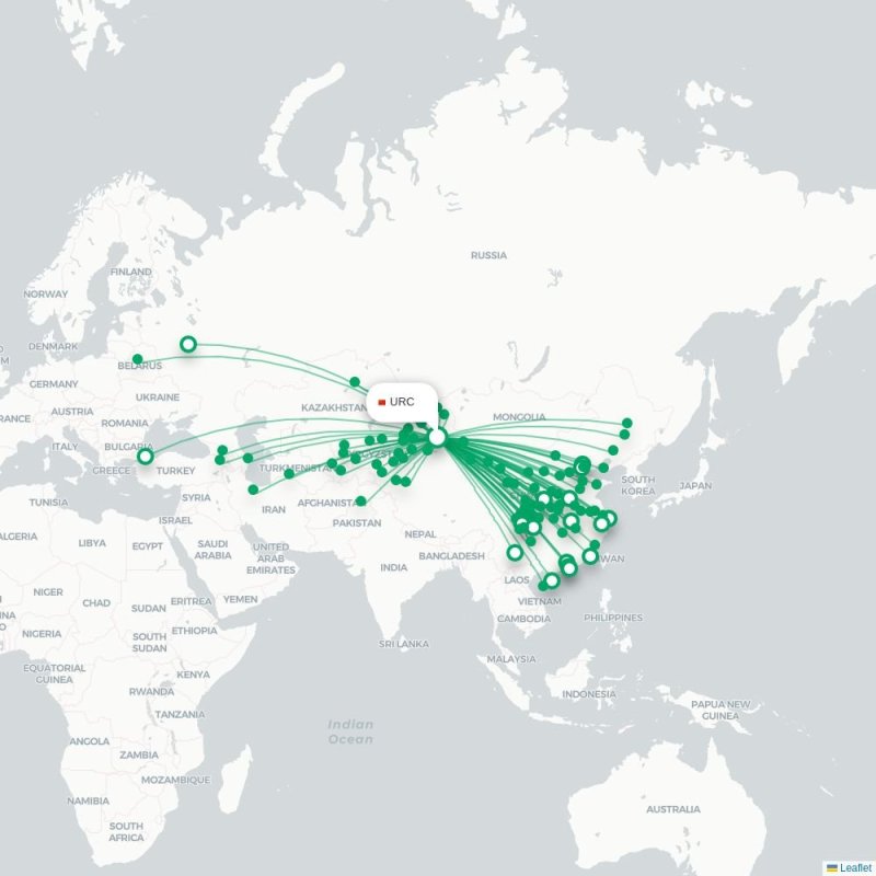 URC - SHA route map