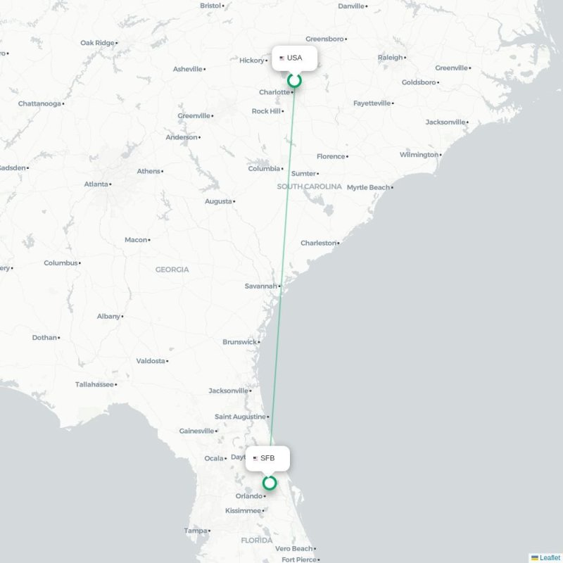 USA - SFB route map