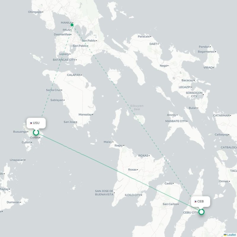 USU - CEB route map
