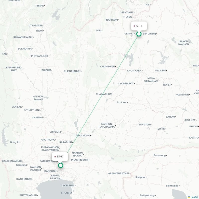 UTH - DMK route map