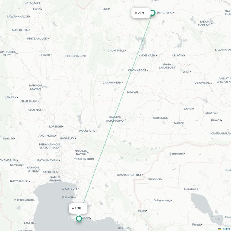 UTH - UTP route map