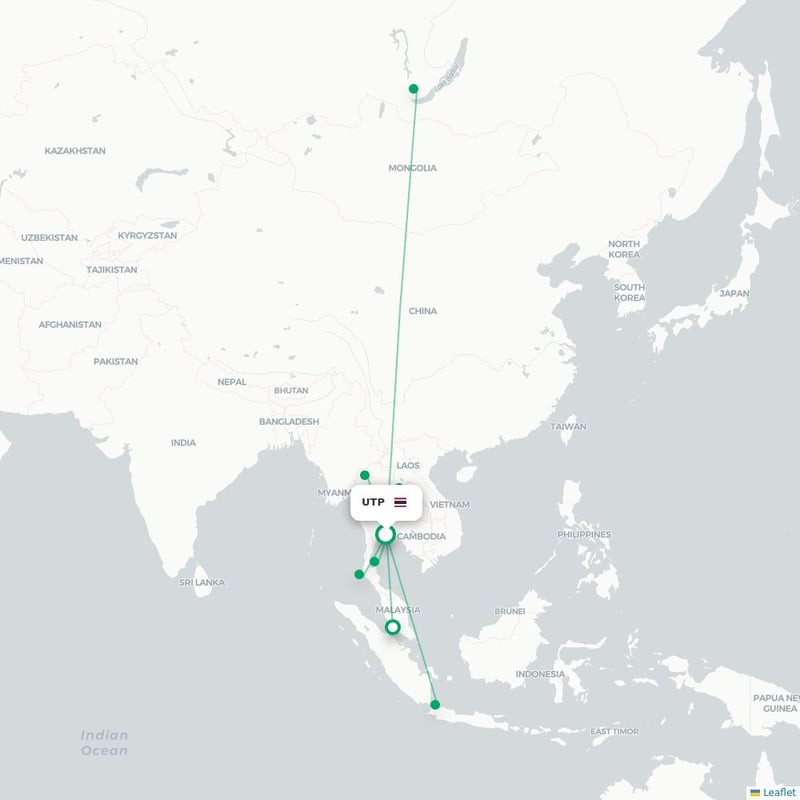 Route map Rayong  UTP airport