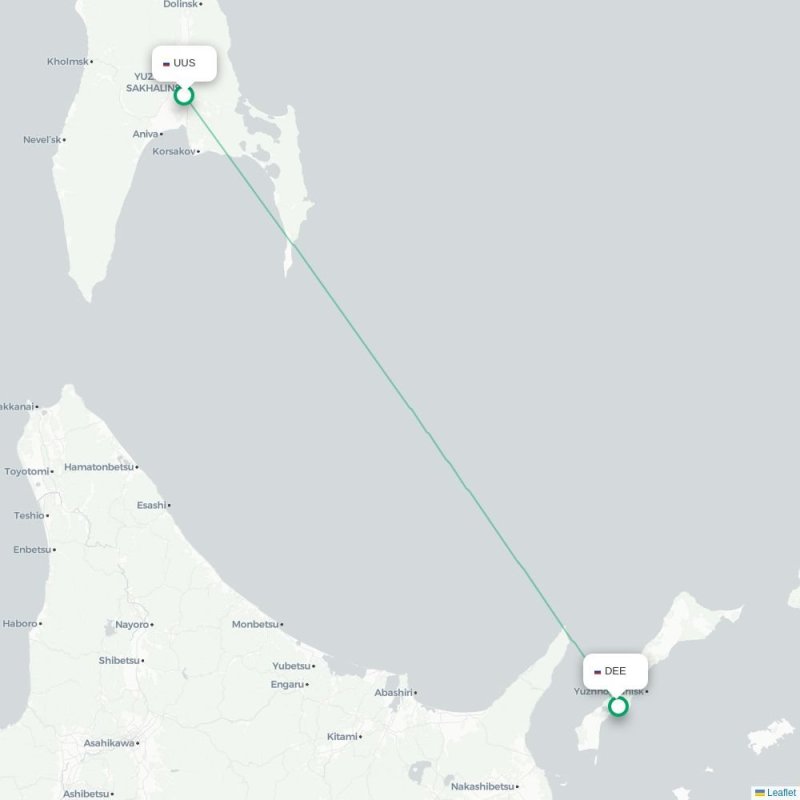 UUS - DEE route map