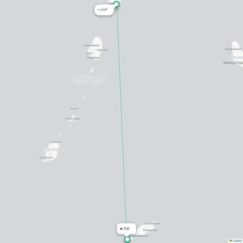 UVF - TAB route map