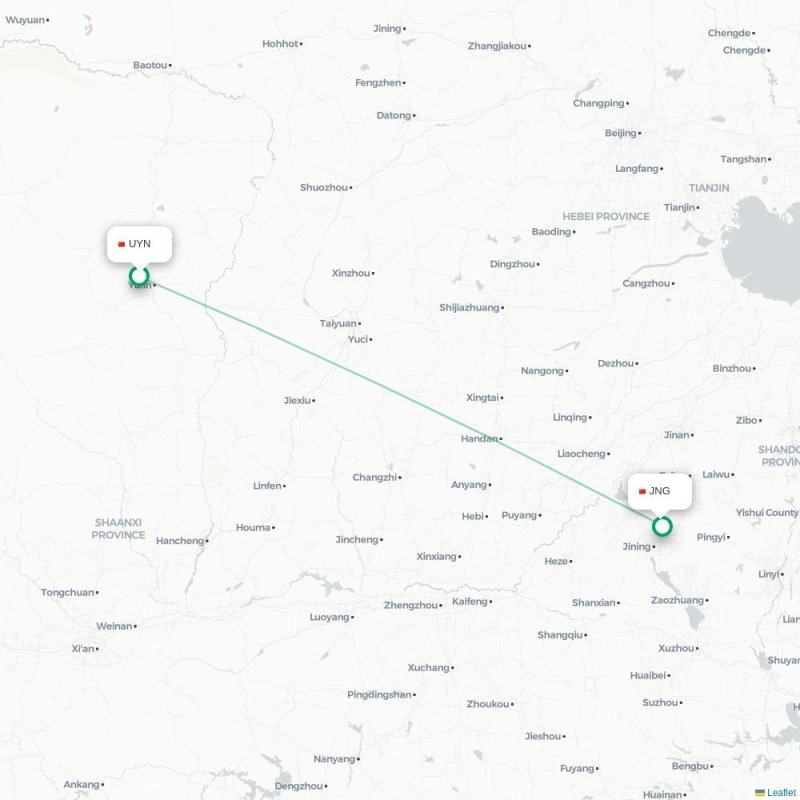 UYN - JNG route map