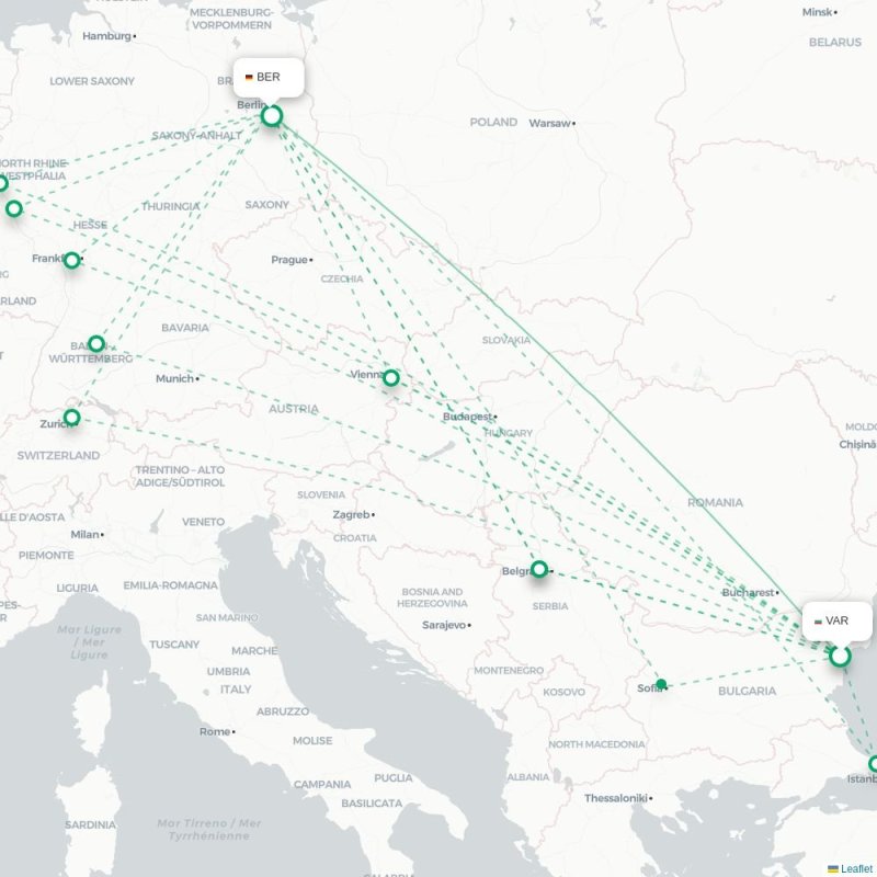 VAR - BER route map