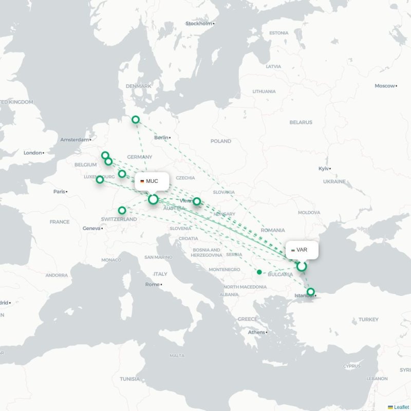 VAR - MUC route map