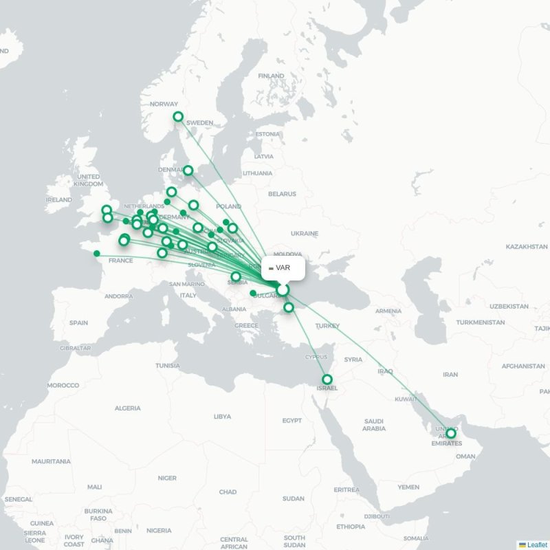 VAR - BTS route map