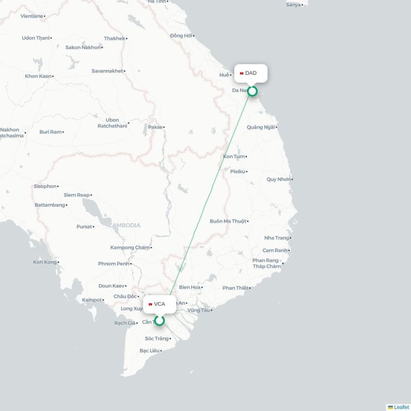 VCA - DAD route map