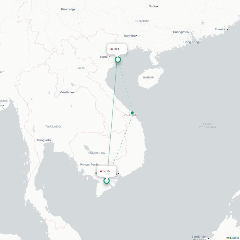 VCA - HPH route map