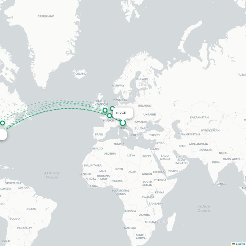 VCE - ATL route map