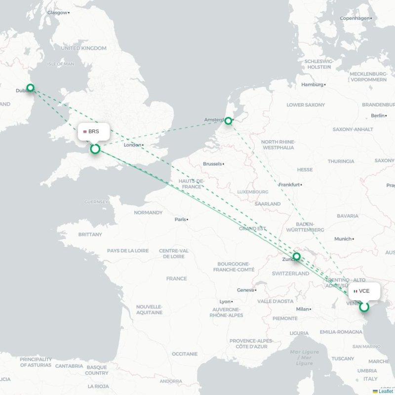 VCE - BRS route map