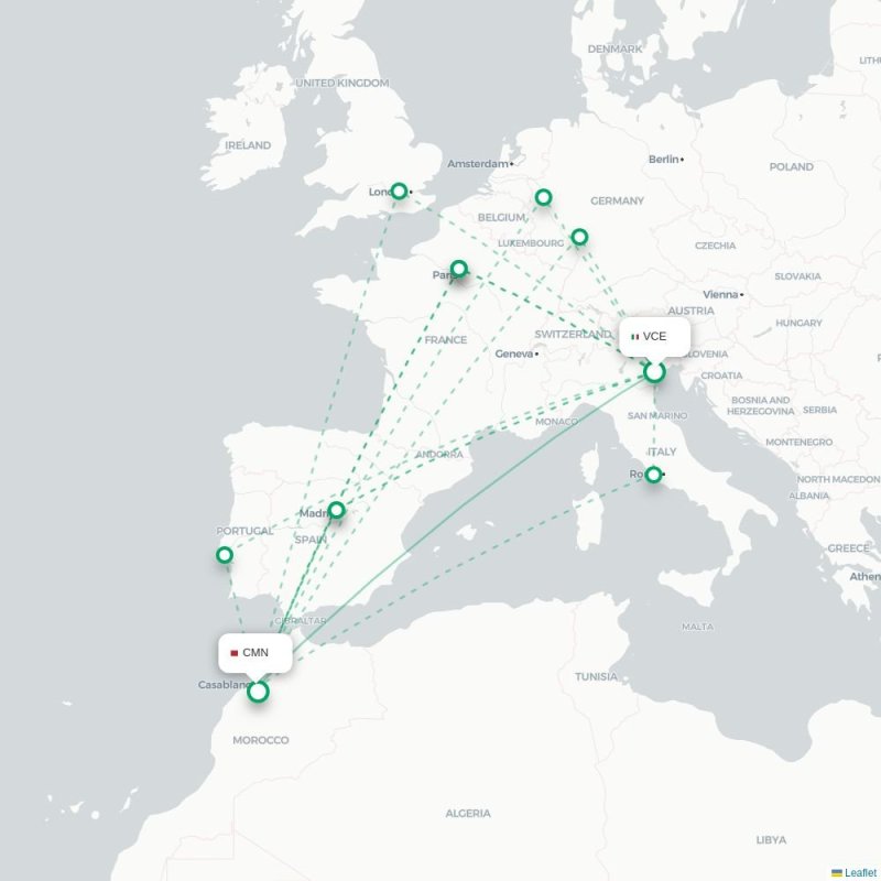 VCE - CMN route map