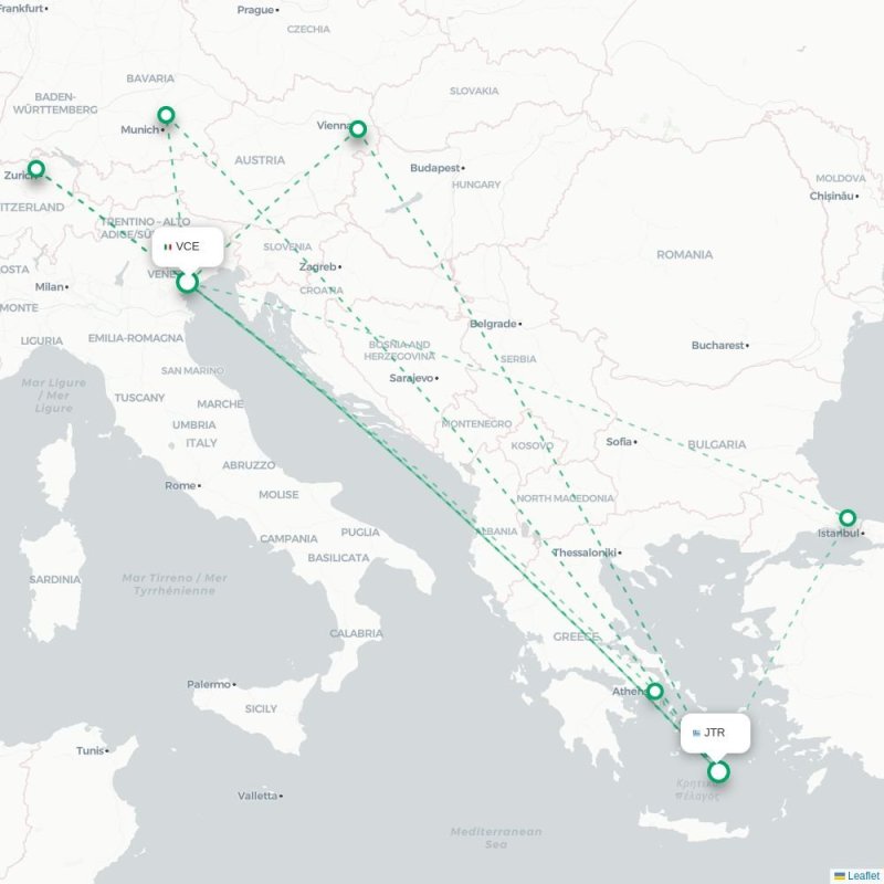 VCE - JTR route map