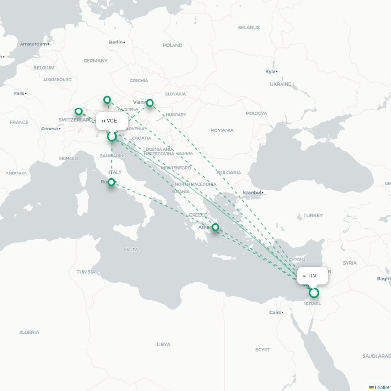 VCE - TLV route map