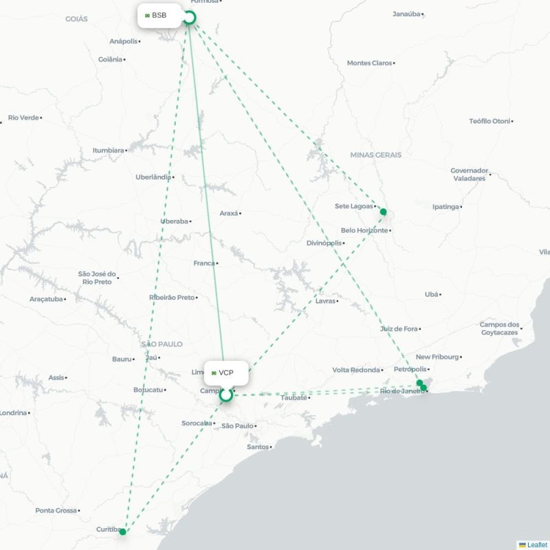 VCP - BSB route map