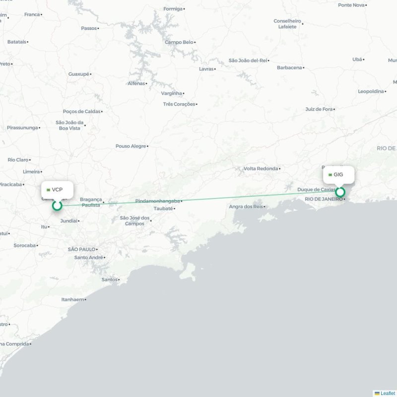 VCP - GIG route map
