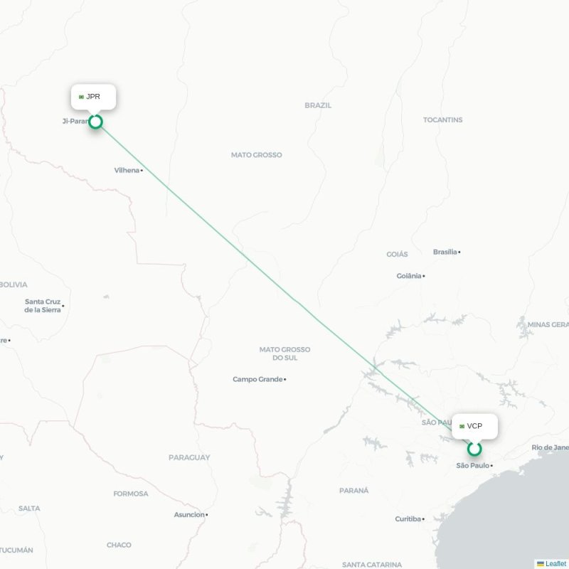 VCP - JPR route map