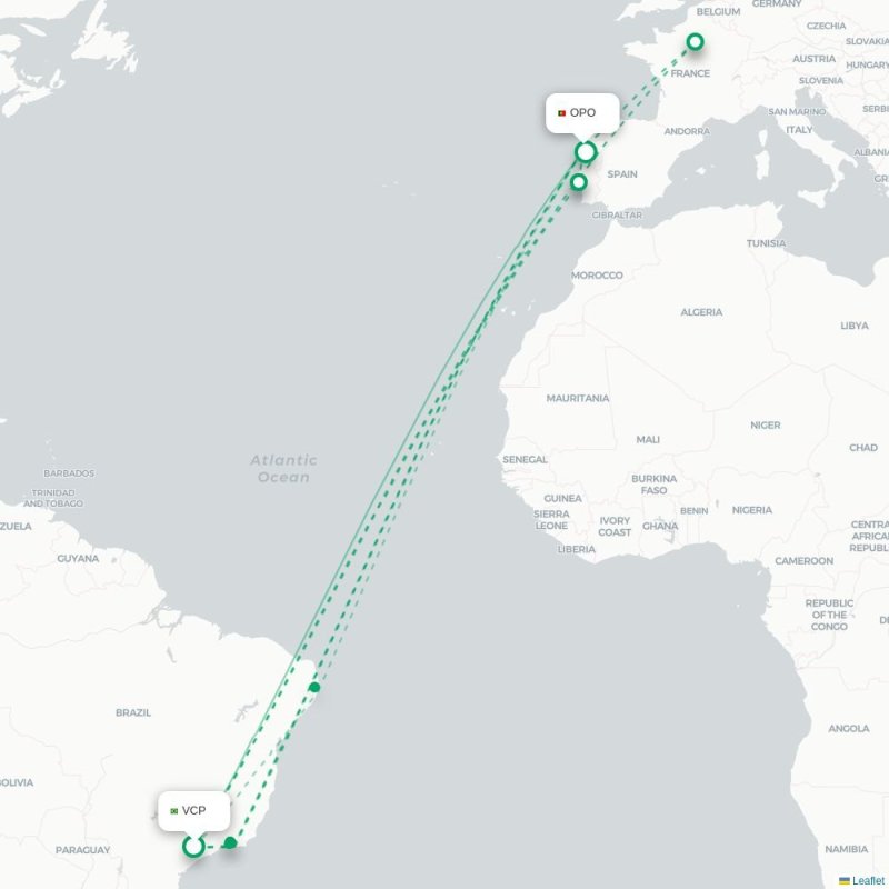 VCP - OPO route map
