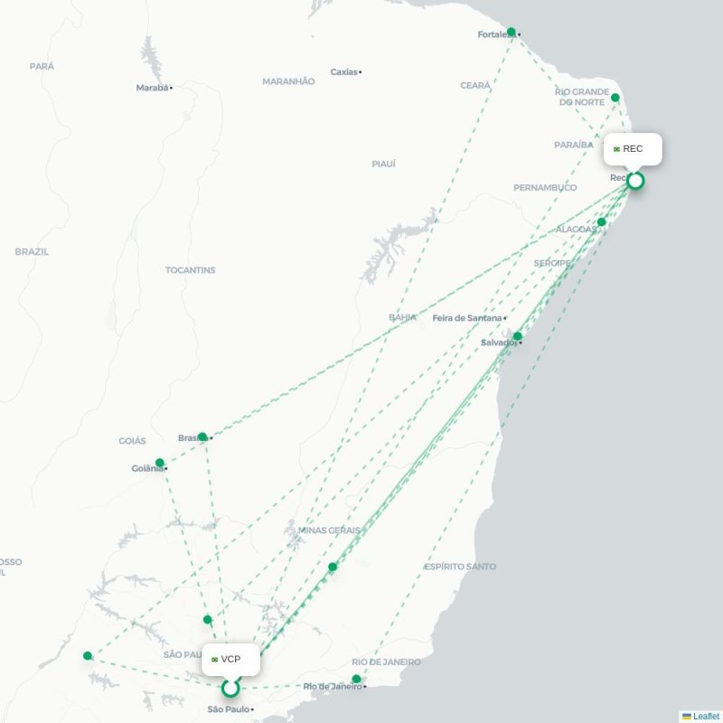 VCP - REC route map