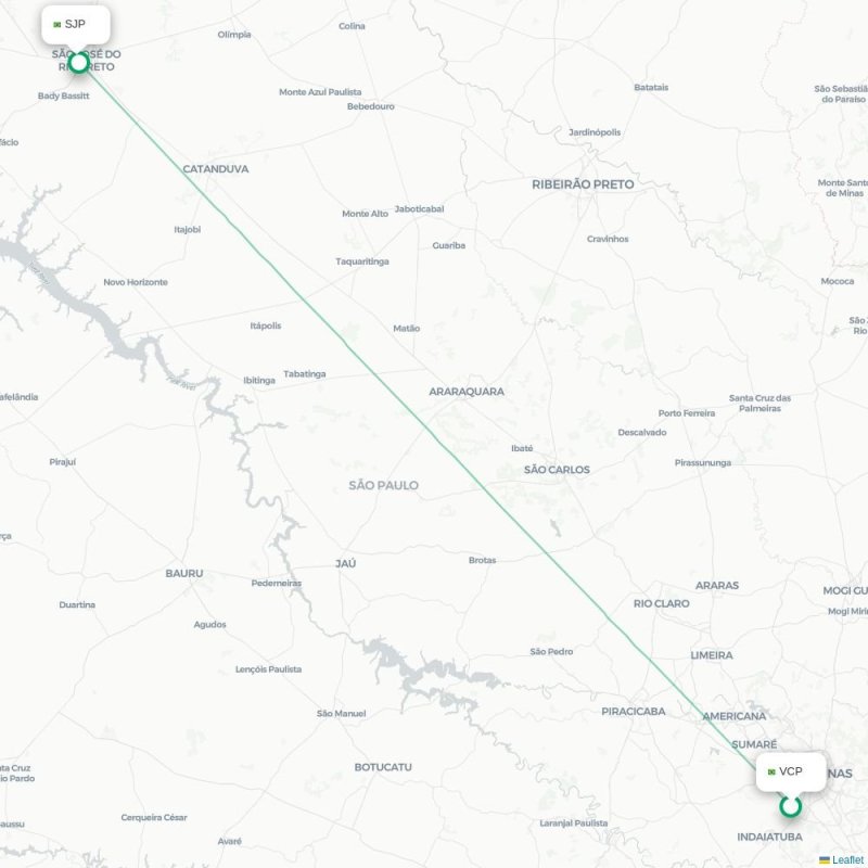 VCP - SJP route map