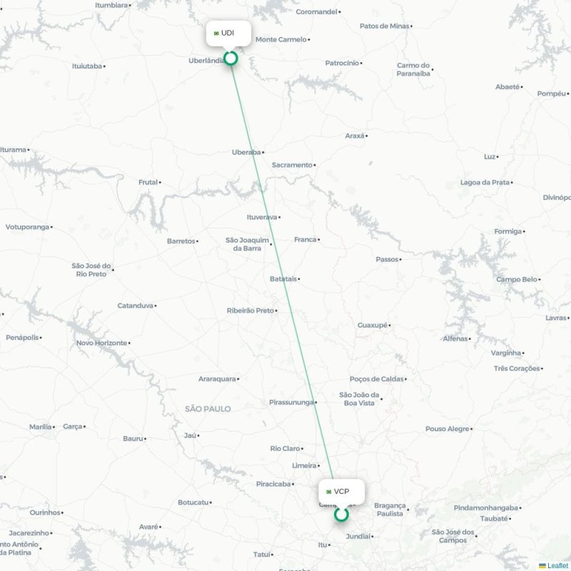 VCP - UDI route map