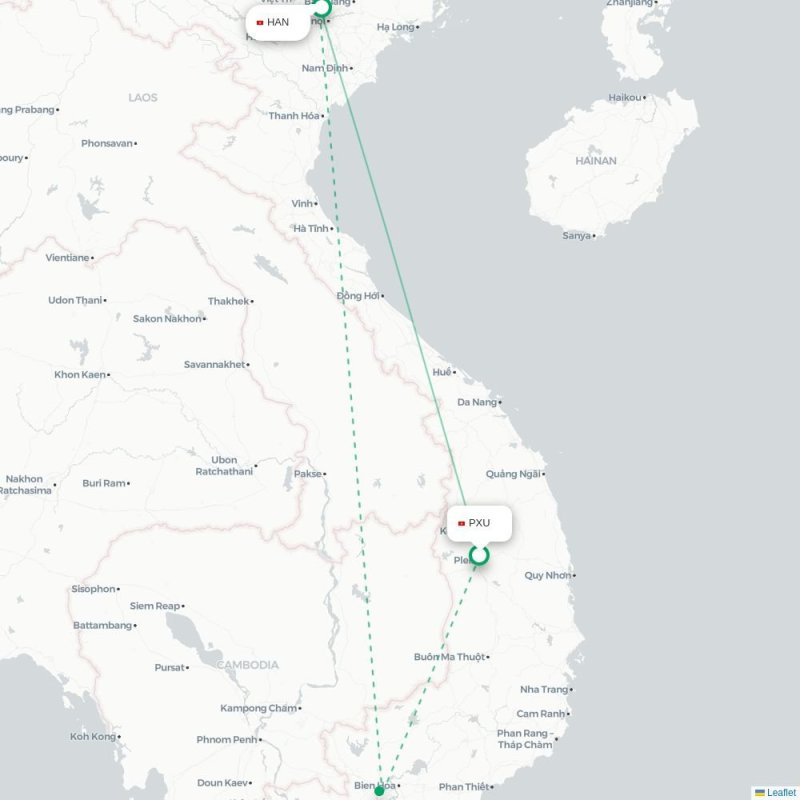 VCS - HAN route map