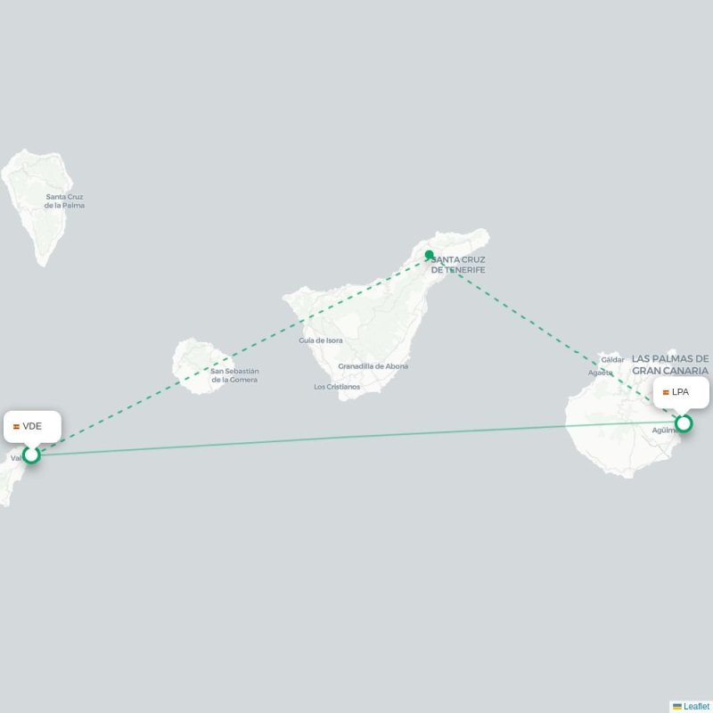 VDE - LPA route map