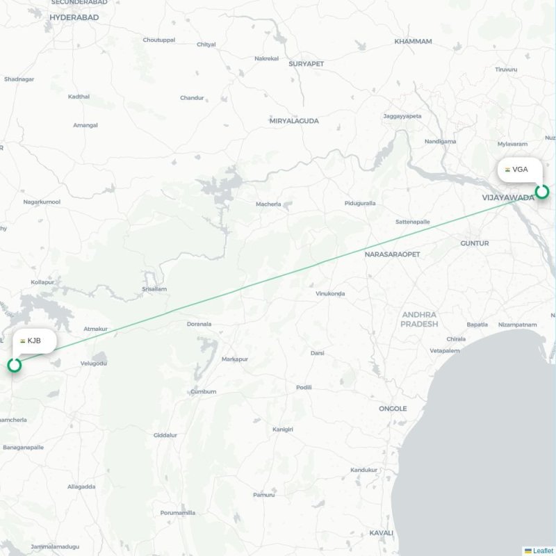VGA - KJB route map