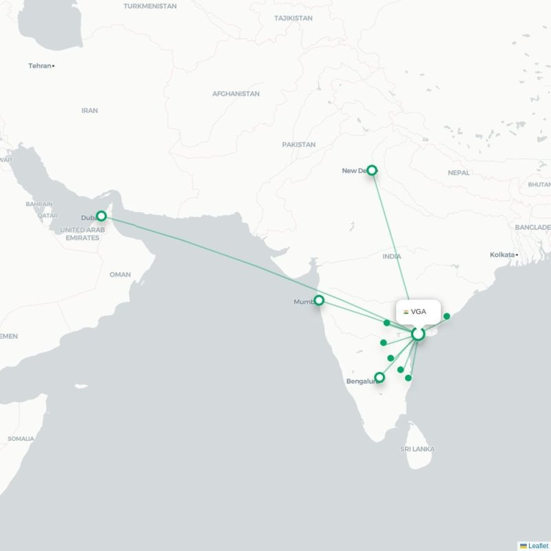 VGA - SIN route map