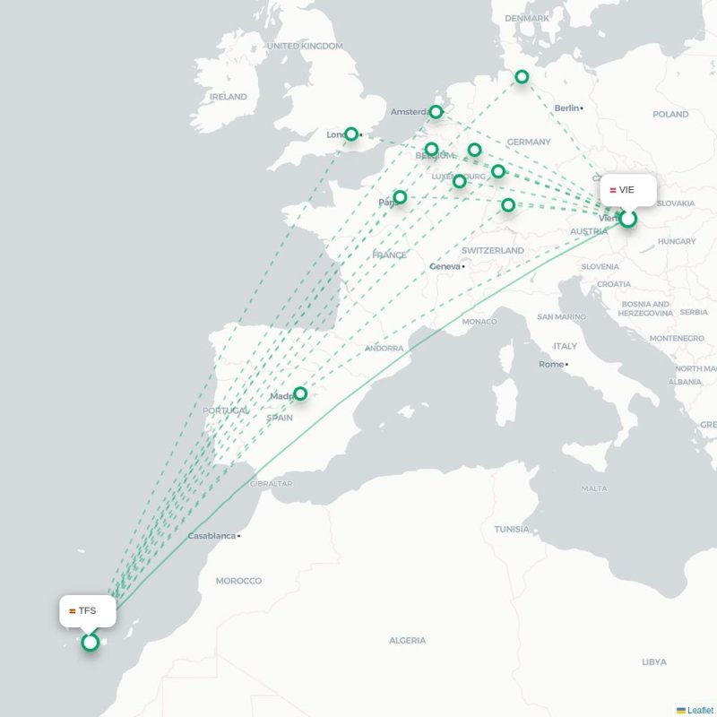 VIE - TFS route map