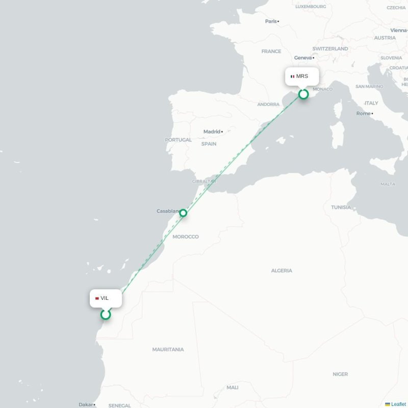 VIL - MRS route map