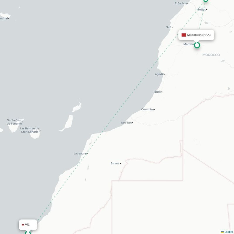 VIL - RAK route map