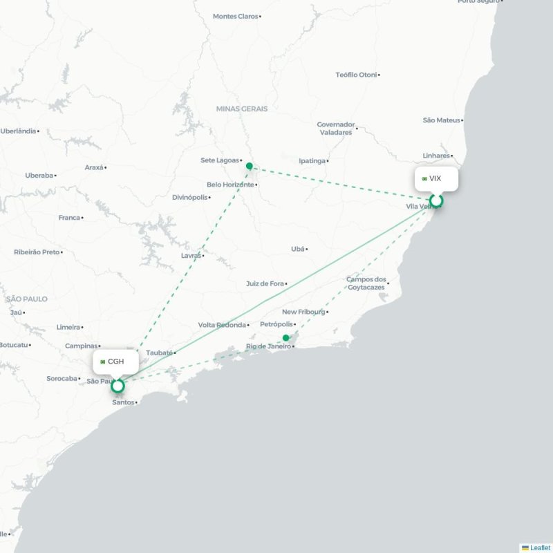 VIX - CGH route map