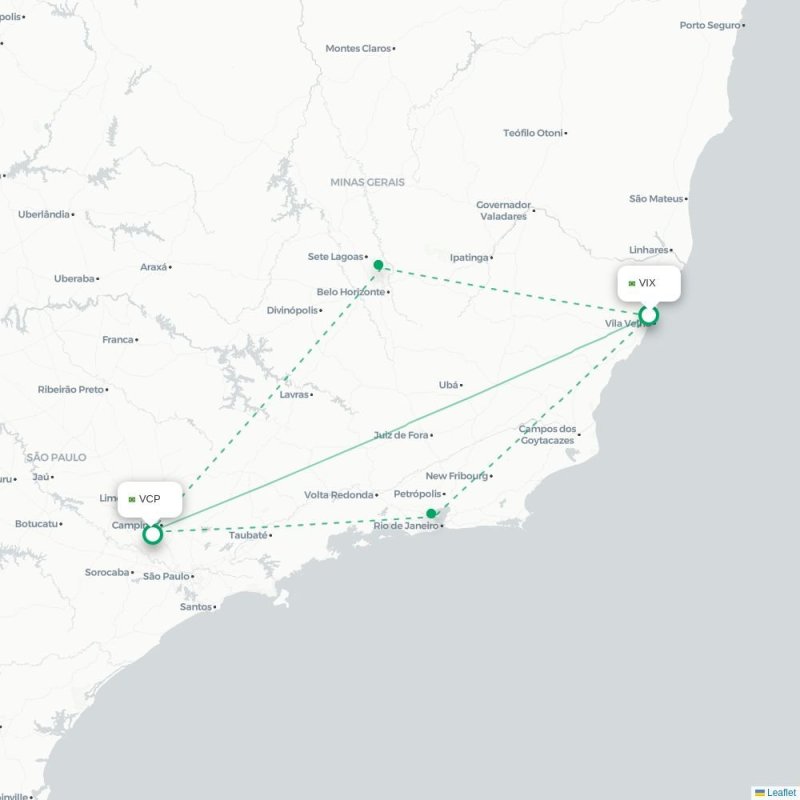 VIX - VCP route map