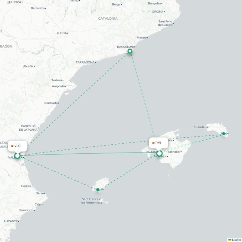VLC - PMI route map